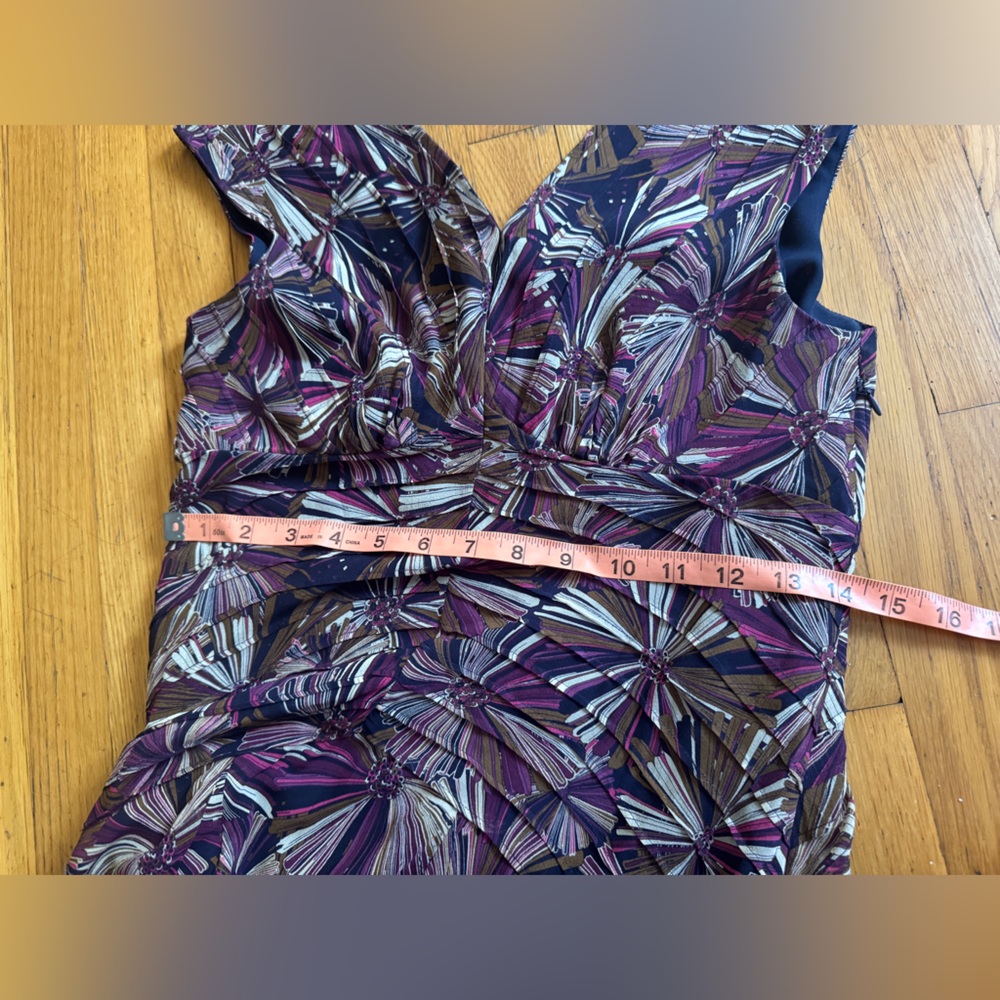 Y2K Vintage Abstract Print Silk Sundress - Picture 8 of 8